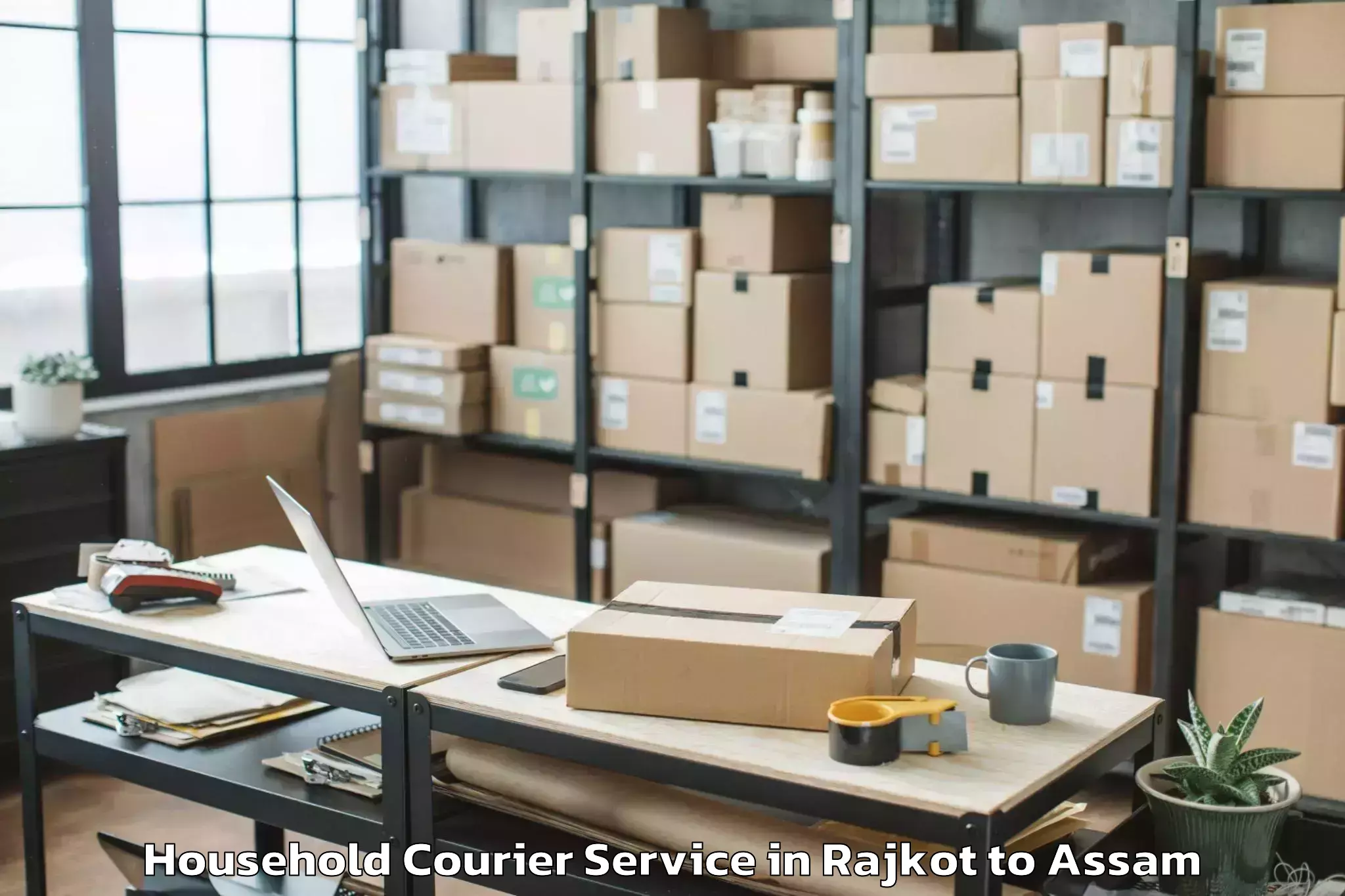 Comprehensive Rajkot to Palasbari Household Courier